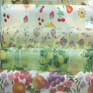 Plastic tablecloth fabric